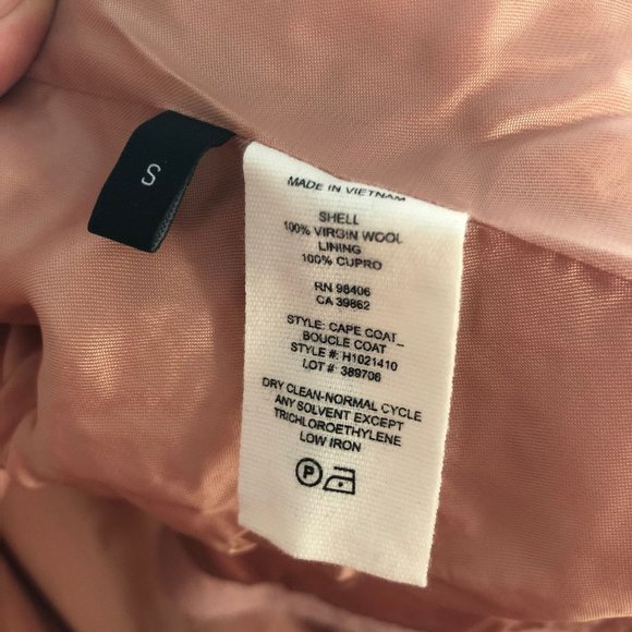 THEORY Virgin Wool light pink Peacoat - Picture 6 of 6